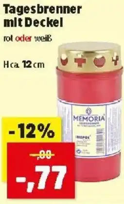 Thomas Philipps Tagesbrenner mit Deckel Angebot