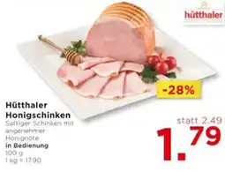 Unimarkt Hütthaler Honigschinken Angebot