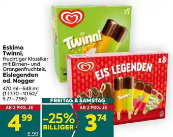 Billa Eskimo Twinni, Eislegenden od. Nogger Angebot