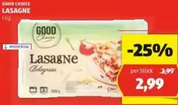 Hofer Good choice lasagne Angebot