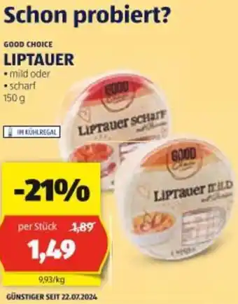 Hofer Liptauer Angebot