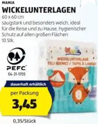 Hofer Mamia wickelunterlagen Angebot