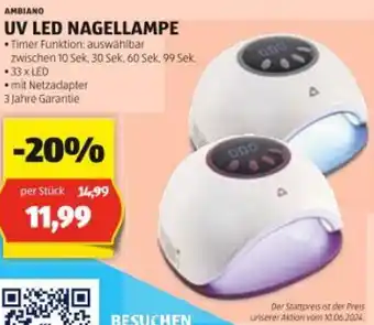 Hofer Ambiano uv led nagellampe Angebot