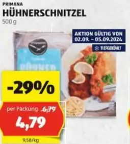 Hofer Primana hühnerschnitzel Angebot