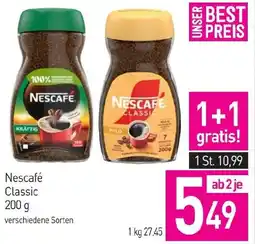 Sutterlüty Nescafe Classic Angebot