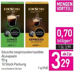 Sutterlüty Eduscho nespressokompatible Alukapseln Angebot