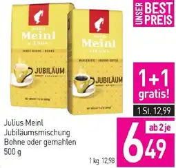 Sutterlüty Julius meinl jubiläumsmischung bohne oder gemahlen Angebot