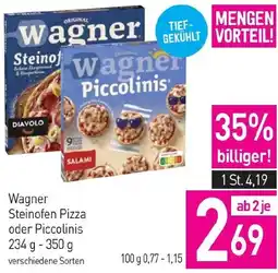 Sutterlüty Wagner steinofen pizza oder piccolinis Angebot