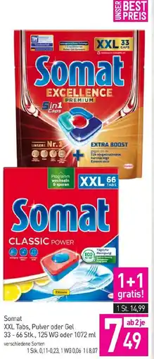 Sutterlüty Somat XXL Tabs, Pulver oder Gel Angebot