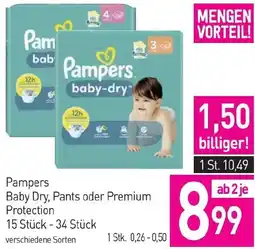 Sutterlüty Pampers baby dry, pants oder premium protection Angebot