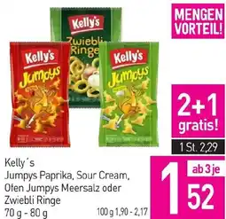 Sutterlüty Kelly's jumpys paprika, sour cream, ofen jumpys meersalz oder zwiebli ringe Angebot