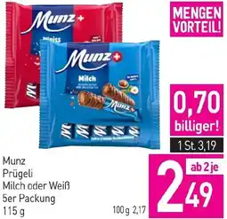 Sutterlüty Munz prügeli milch oder weiß 5er packung Angebot