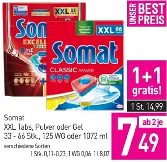 Sutterlüty Somat XXL Tabs, Pulver oder Gel Angebot