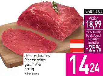 Sutterlüty Österreichisches Rindsschnitzel geschnitten Angebot