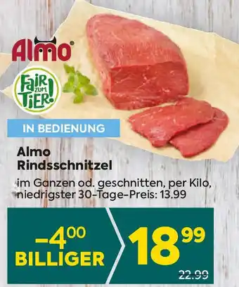 Billa Almo Rindsschnitzel Angebot