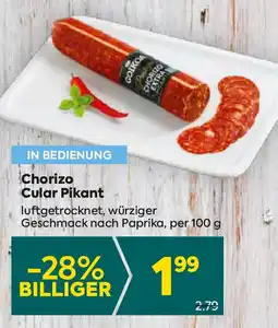 Billa Chorizo Cular Pikant Angebot