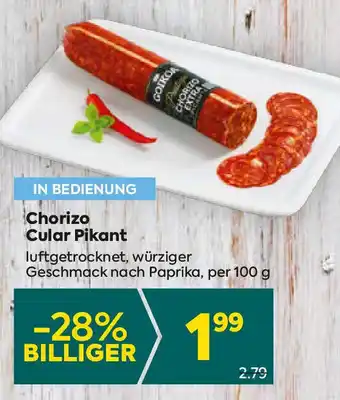 Billa Chorizo Cular Pikant Angebot