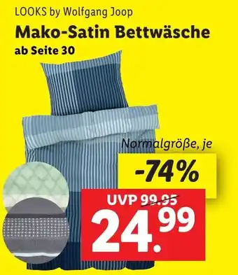 Lidl Mako-Satin Bettwäsche Angebot