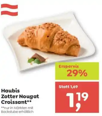ADEG Haubis Zotter Nougat Croissant Angebot
