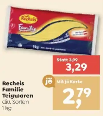 ADEG Recheis Familie Teigwaren Angebot