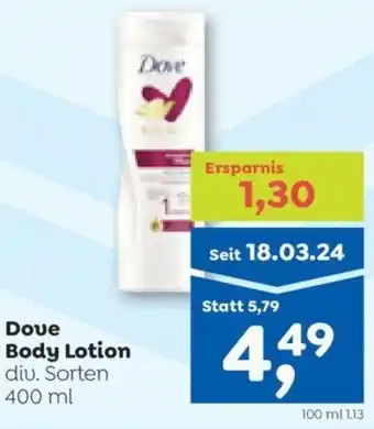 ADEG Dove Body Lotion Angebot