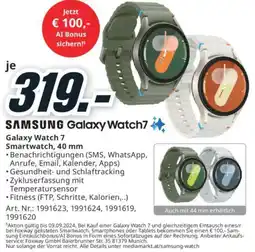 Media Markt Galaxy Watch 7 Smartwatch, 40 mm Angebot