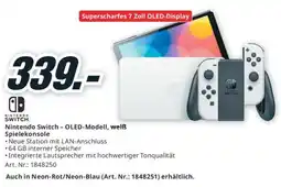 Media Markt Nintendo Switch - OLED-Modell, weiß Spielekonsole Angebot