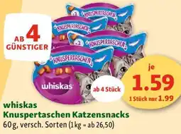 Fressnapf whiskas Knuspertaschen Katzensnacks Angebot