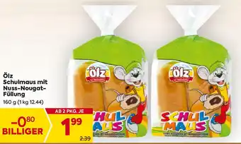 Billa Ölz Schulmaus mit Nuss-Nougat- Füllung Angebot