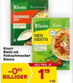 Billa Knorr Basis od. Feinschmecker Sauce Angebot