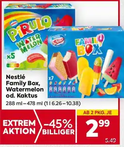 Billa Nestlé Family Box, Watermelon od. Kaktus Angebot