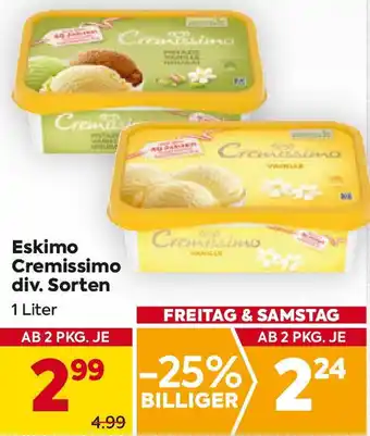 Billa Eskimo Cremissimo div. Sorten Angebot
