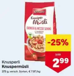 MPreis Knusperli Knuspermüsli Angebot