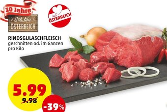 PENNY Rindsgulaschfleisch Angebot