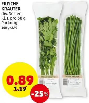PENNY Frische Kräuter 30 g Angebot