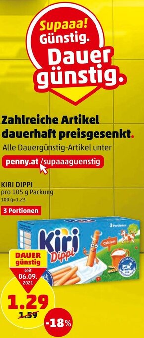 PENNY Kiri Dippi 105g Angebot