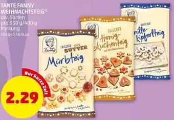 PENNY Tante Fanny Weihnachtsteig 350/400g Angebot