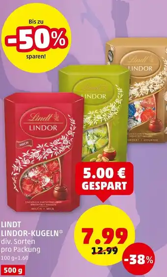 PENNY Lindt Lindor-Kugeln 500g Angebot