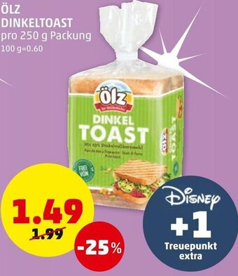 PENNY Ölz Dinkeltoast 250g Angebot