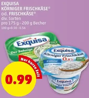 PENNY Exquisa Körniger Frischkäse 175g-200g Angebot