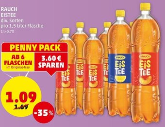 PENNY Rauch Eistee 1,5 Liter Angebot