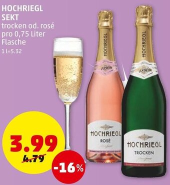 PENNY Hochriegl Sekt 0,75 Liter Angebot