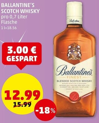 PENNY Ballantine's Scotch Whisky 0,7 Liter Angebot