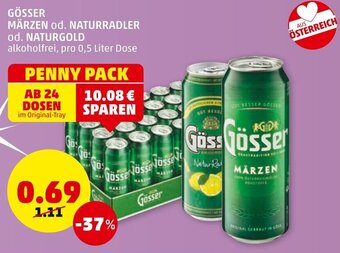 PENNY Gösser Märzen Od. Naturradler Od. Naturgold Angebot