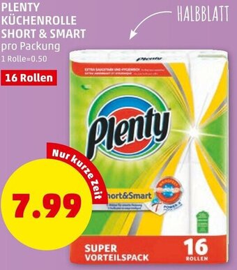 PENNY Plenty Küchenrolle Short & Smart Angebot