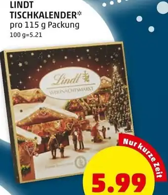 PENNY Lindt Tischkalender 115g Angebot