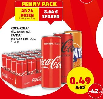 PENNY Coca-Cola Od. Fanta Angebot