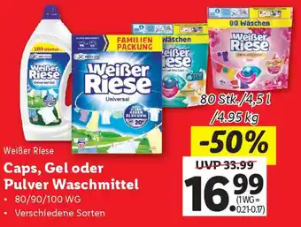 Lidl Caps Gel oder Pulver Waschmittel Angebot