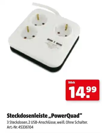 Hagebau Steckdosenleiste PowerQuad Angebot