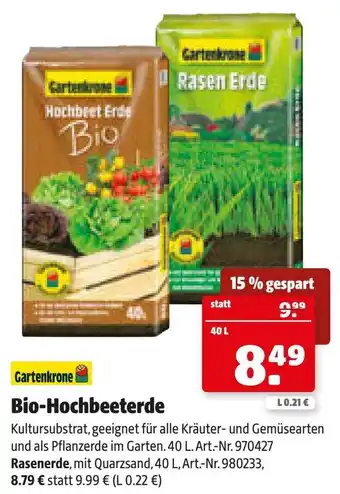 Hagebau Bio-Hochbeeterde Angebot